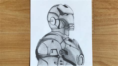 How to draw iron man(avengers: infinity war) || Pencil Sketch drawing ...