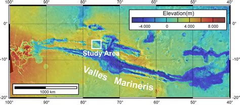 Location map of study area within Valles Marineris. | Download ...