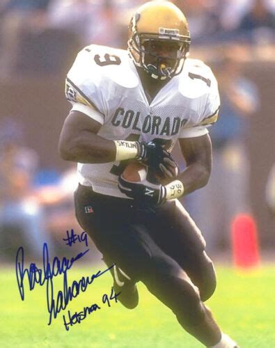 RASHAAN SALAAM SIGNED 8x10 PHOTO + HEISMAN 94 COLORADO BUFFALOES BECKETT BAS | eBay