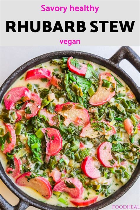 Rhubarb recipe with radish greens. - FOODHEAL | Recipe | Rhubarb recipes, Rhubarb recipes savory ...