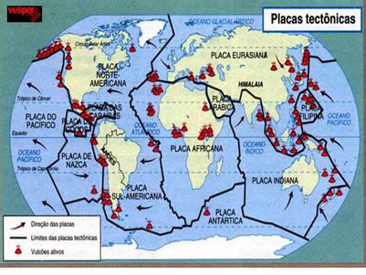 As principais Placas Tectônicas - Mundo Educação