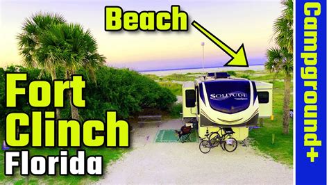 Fort Clinch State Park Campground Tour Beach Camping Florida (Full Time RV) 4K - YouTube