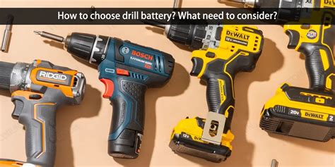 Drill battery - how to choose the right one - The Best lithium ion ...