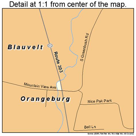 Orangeburg New York Street Map 3655167