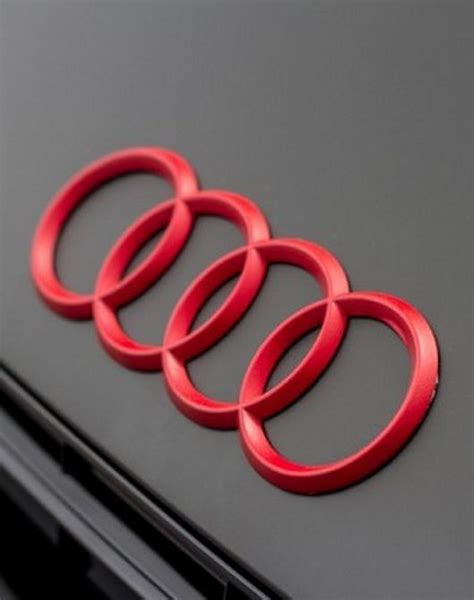 #Audi #Logo #red #FourRings #color | Car logos, Audi r8, Audi r8 v10