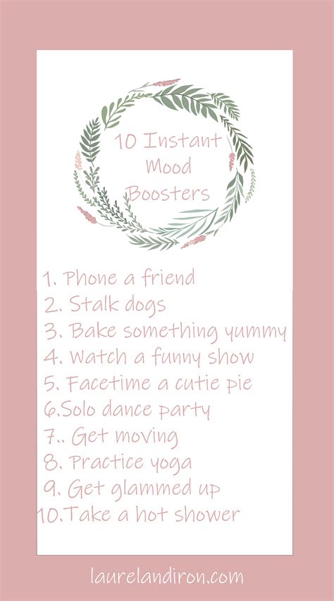 10 instant mood boosters! — Laurel & Iron