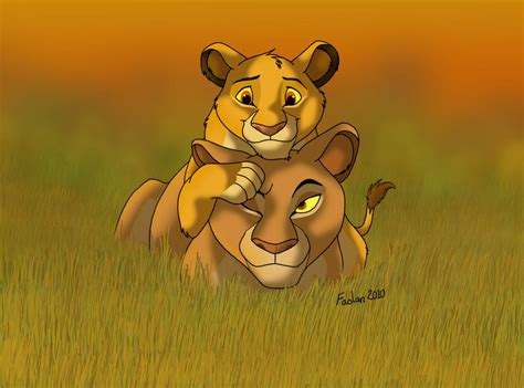 Simba and Sarabi by MerryFaolan on DeviantArt