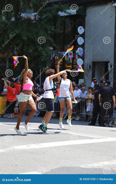 LGBT Pride Parade Participants in New York City Editorial Image - Image ...