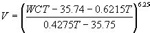 Wind Chill Temperature Index Equations Formulas Calculator - Wind Speed ...