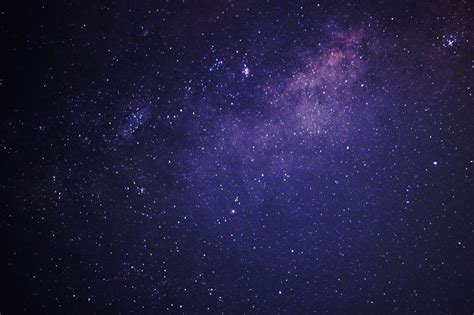 Purple Sky & Stars Royalty-Free Stock Photo