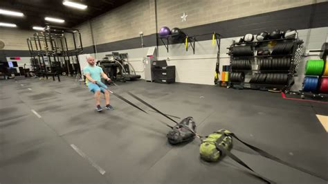 Sled Drag Using Sandbags ACFT ADC - YouTube