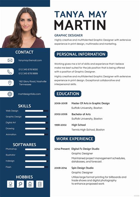 Resume with Picture Template Luxury Free Professional Resume and Cv Template … | Resume design ...