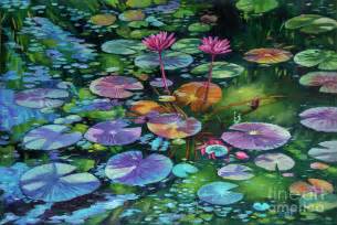 Watercolor Lily Pads at PaintingValley.com | Explore collection of ...