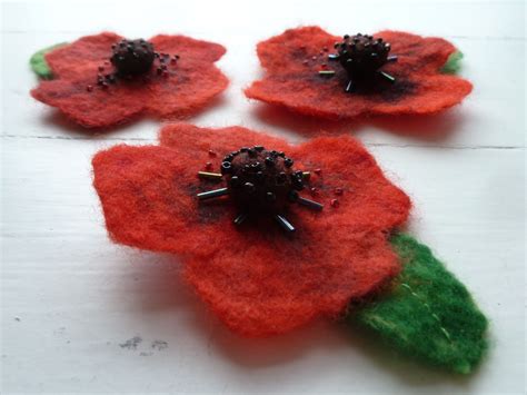 Red Poppy Brooch (incl RBL Donation) - follow LittleDeb on Folksy ...