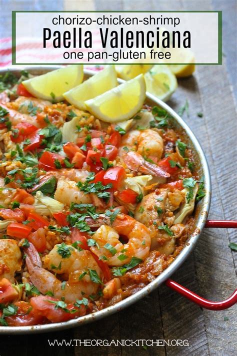 Paella Valenciana with Chicken, Chorizo and Shrimp! | The Organic Kitchen Blog and Tutorials