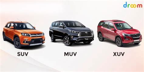 SUV vs MUV vs XUV Cars - Difference Between SUV, MUV and XUV Cars