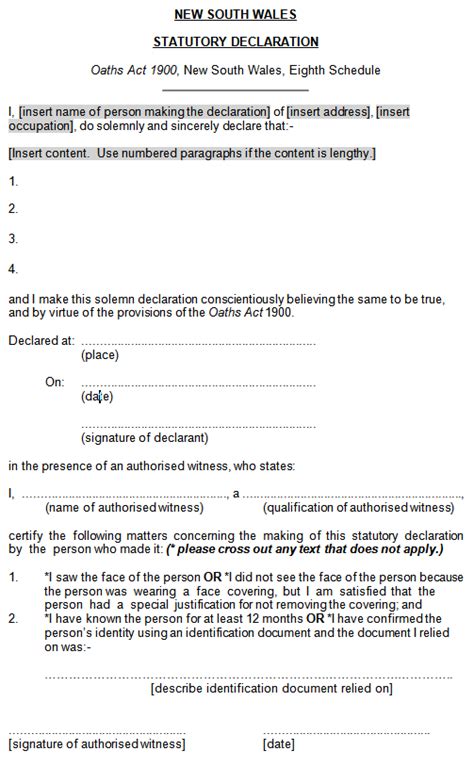 Stat Dec Form Nsw Fillable Amp Printable Top Forms To Download - Bank2home.com