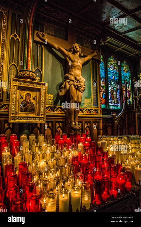 Notre Dame Cathedral in Montreal in Canada Stock Photo - Alamy