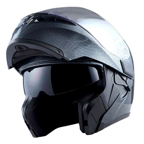 Full Face Helmet Modular Flip Up Dual Shield With Inner Sun Visor ...