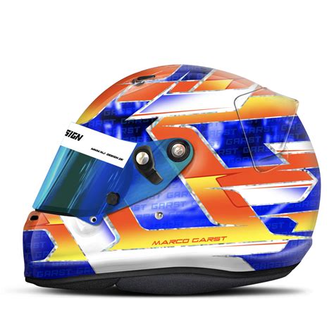 Custom helmet design by NJ Design for 20223 motorsport season