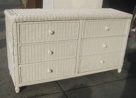 UHURU FURNITURE & COLLECTIBLES: SOLD - Wicker Dresser - $65