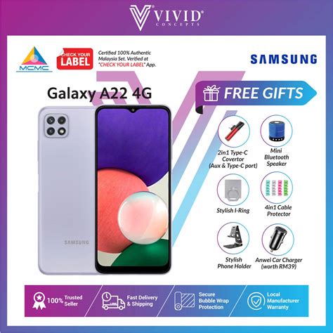 Samsung Galaxy A22 4G / 5G (8GB+128GB) / A22 5G (8GB+128GB) Smartphone