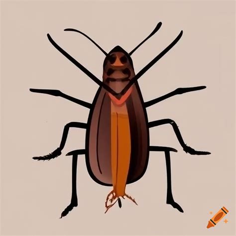 Fashionable cockroach with a top hat and monocle on Craiyon