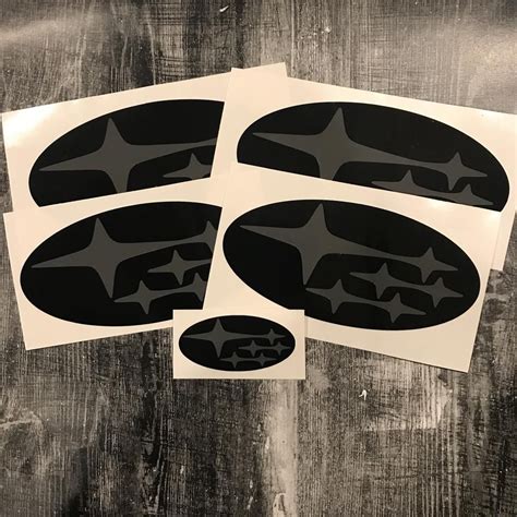 Subaru Stars (Current Logo) Emblem Overlay Decal Set **DOZENS of Color | Overlays, Emblems ...