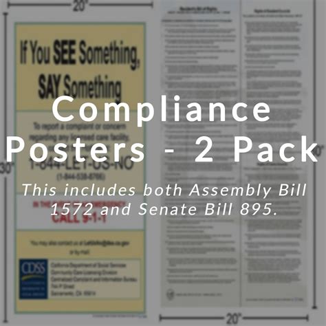 Compliance Posters - 2 pack - Community Care Options