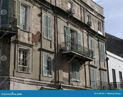 French Quarter Architecture Stock Photo - Image of disrepair, texture ...