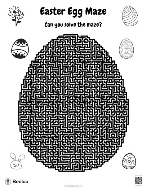 Easter Egg Maze • Beeloo Printable Crafts and Activities for Kids