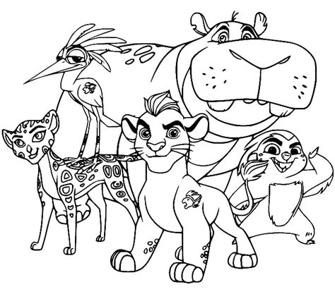 Lion Guard Coloring Pages Printable for Free Download