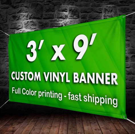 3x9' Custom Banners Vinyl Banner printing 13oz full | Etsy