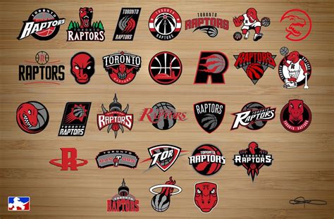 Here's the Raptors logo designed in the style of every team. Credits ...