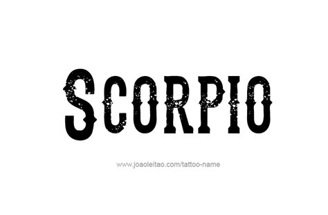 Details 69+ scorpio word tattoo latest - in.coedo.com.vn