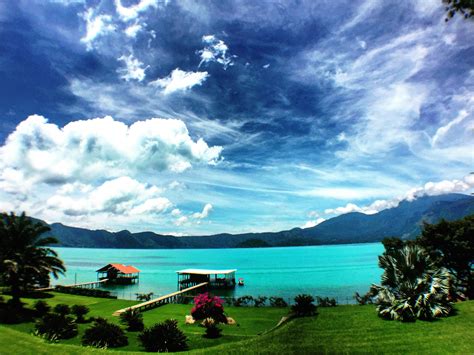 Volcanic Lake Coatepeque - El Salvador, Central America - Volcanic lake located 45 minutes from ...