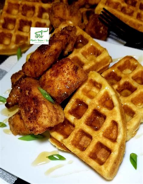 buttermilk waffle and chicken