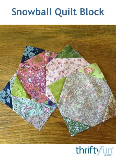 Snowball Quilt Block | ThriftyFun