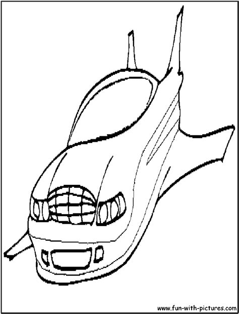 Flying Car Coloring Pages