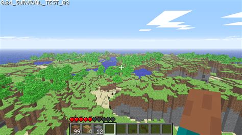 One of the first screenshots of one of the first builds of survival test since 2009. : r/Minecraft