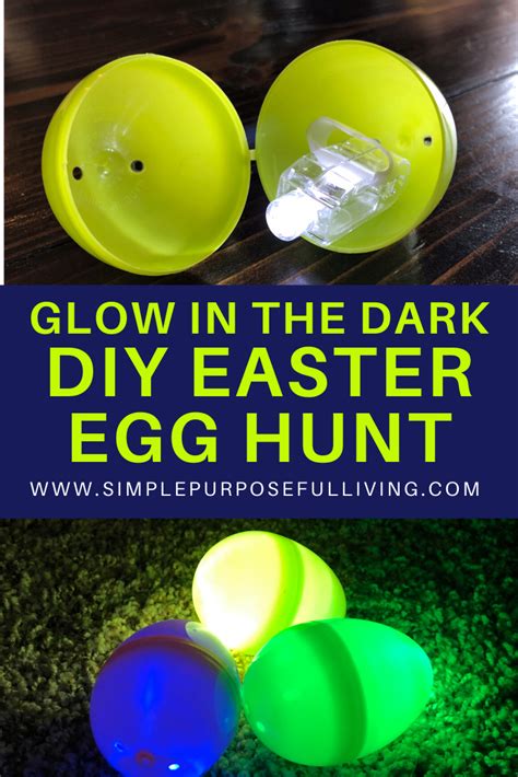 Glow in the Dark Easter Egg Hunt | Simple Purposeful Living