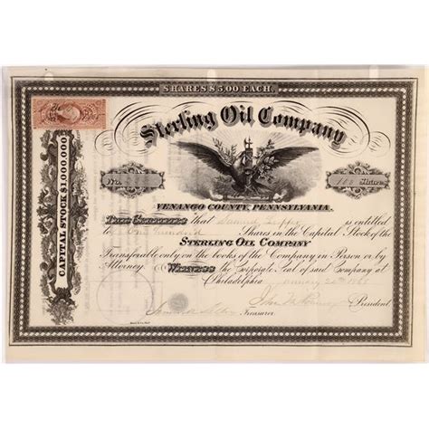 Sterling Oil Company Stock Certificate [167045]