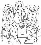 Holy Trinity Coloring Page At GetColoringscom  Free Printable sketch template