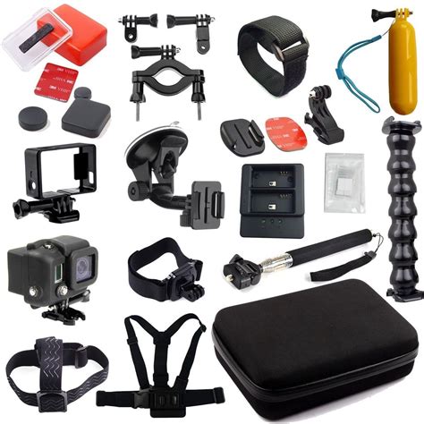 2018 Gopro Accessories Set Kit Telescopic Monopod+Chest Strap For Gopro ...