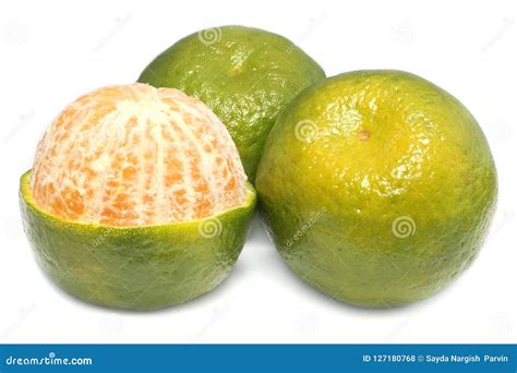 Fresh green orange fruits stock photo. Image of object - 127180768