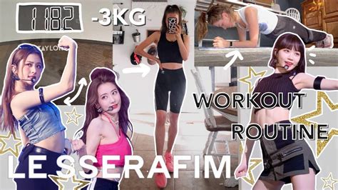 i tried LE SSERAFIM *VERY INTENSE* workout routine for 7 DAYS | *almost ...