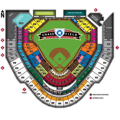 Chase Field Seating Chart With Row Numbers – Two Birds Home