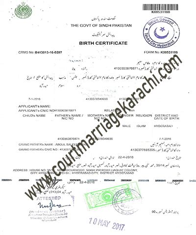 Nadra Certificates Marriage, Divorce, Birth, Death, FRC in Karachi