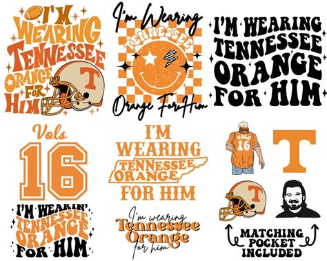 Tennessee Orange Png Im Wearing Tennessee Orange for Him - Etsy