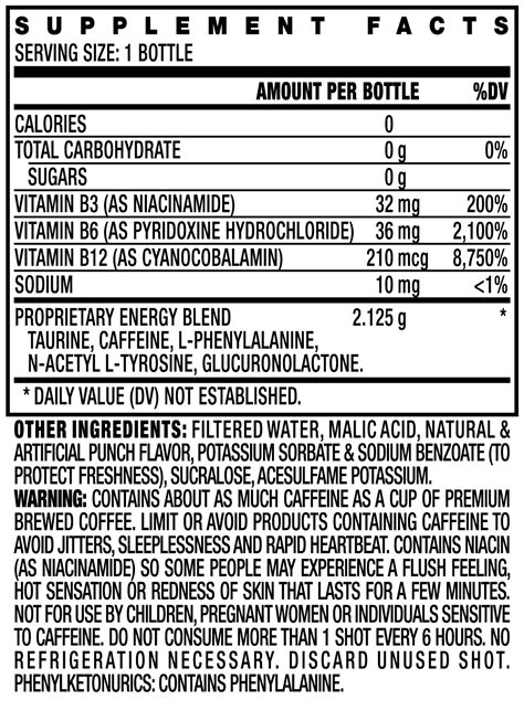 Stacker2 Energy Shots (12pk - 2 oz Bottles)